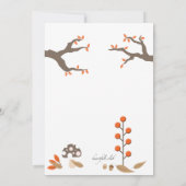 Uitnodiging herfstdieren (Achterkant)