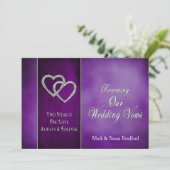 UITNODIGING HERNIEUWING HUWELIJKSBELOFTEN-TWEE HAR (Staand voorkant)