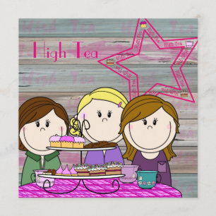 Uitnodiging - High Tea - Party Girls