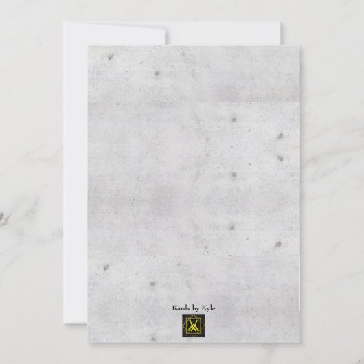 Uitnodiging Hollywood Ster (Achterkant)