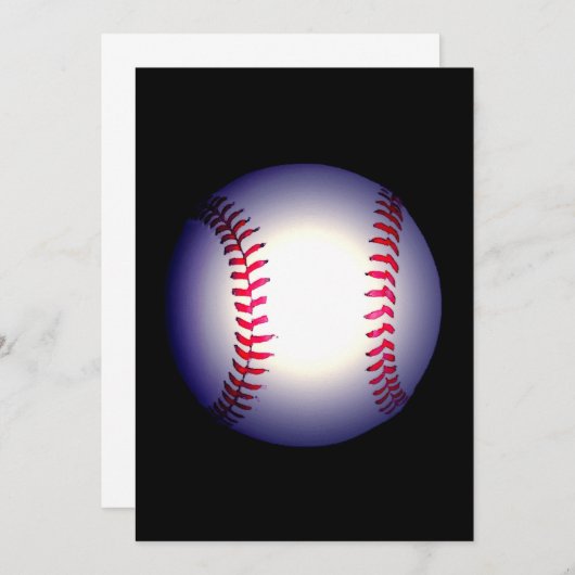 Uitnodiging honkbal (Voorkant / Achterkant)