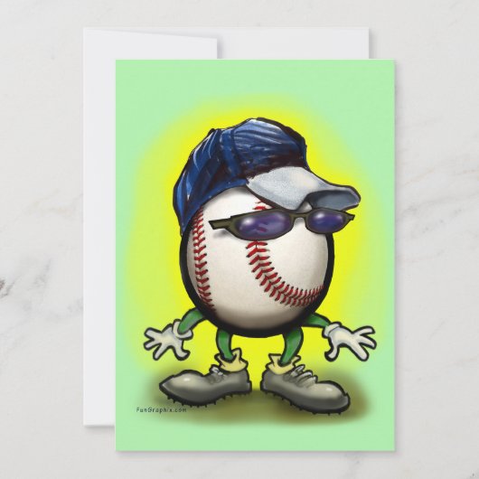 Uitnodiging honkbal (Voorkant)