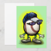 Uitnodiging honkbal (Voorkant / Achterkant)