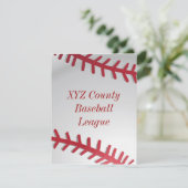 Uitnodiging honkbal (Staand voorkant)