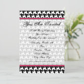 Uitnodiging Houndstooth Mode (Staand voorkant)