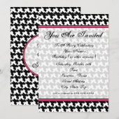 Uitnodiging Houndstooth Mode (Voorkant / Achterkant)