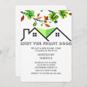 Uitnodiging Huisverwarming Uitnodiging H (Voorkant / Achterkant)