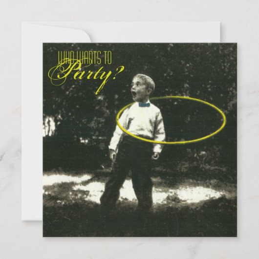 Uitnodiging Hula-Hooper (Voorkant)