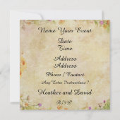 "Uitnodiging in een Fles" - Strand Uitnodiging - S (Achterkant)