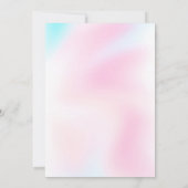 Uitnodiging in pastel regenboog (Achterkant)