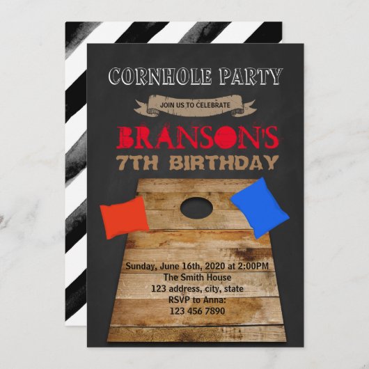 Uitnodiging in verband met hoorngat (Voorkant / Achterkant)