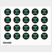 Uitnodiging ingenieur ingenieursingenieur ronde sticker (Vel)