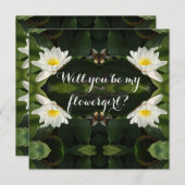 Uitnodiging Je bent een bloemenmeisje (Voorkant / Achterkant)