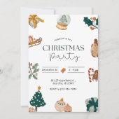 Uitnodiging Jingle en Mingle kerstfeest (Voorkant)