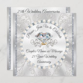 Uitnodiging Kaart voor het 25e Jubileum van het hu (Voorkant / Achterkant)