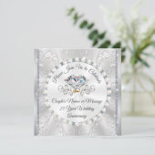 Uitnodiging Kaart voor het 25e Jubileum van het hu (Staand voorkant)