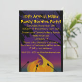 Uitnodiging kampeerpartij (Staand voorkant)