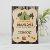 Uitnodiging kampeerwoord (Staand voorkant)