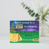 Uitnodiging kamperen (Staand voorkant)