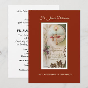 Uitnodiging katholieke priesterbevel Jubileum