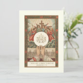 Uitnodiging katholieke priesterbevel Jubileum (Staand voorkant)