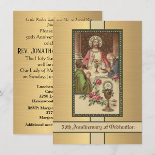 Uitnodiging katholieke priesterbevel Jubileum