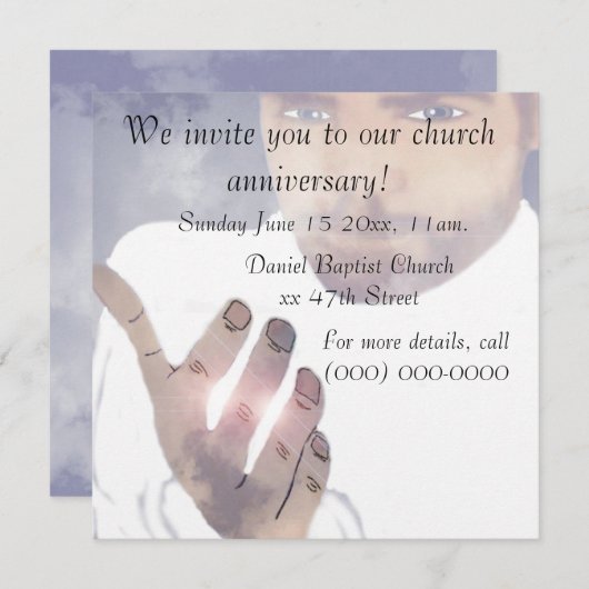 Uitnodiging kerkdag (Voorkant / Achterkant)