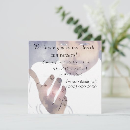 Uitnodiging kerkdag (Staand voorkant)