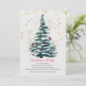 Uitnodiging kerstboomfeestdag (Staand voorkant)