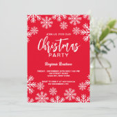 Uitnodiging kerstfeest (Staand voorkant)
