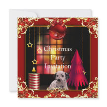 Uitnodiging kerstfeest Red Dog Dalmation