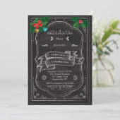 Uitnodiging kerstfeestdag (Staand voorkant)