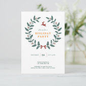 Uitnodiging kerstfeestdag (Staand voorkant)
