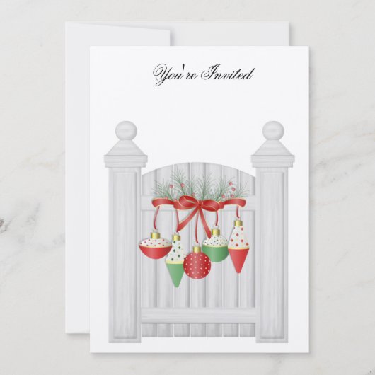 Uitnodiging kerstfeestdag (Voorkant)