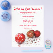 Uitnodiging kerstfeestdag flyer (Enkel)