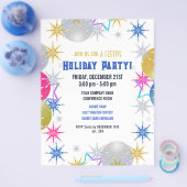 Uitnodiging kerstfeestdag flyer (Enkel)