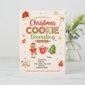 Uitnodiging Kerstkransjes Versieren Feestje | Kind (Staand voorkant)