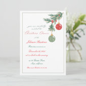 Uitnodiging kerstmis (Staand voorkant)