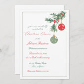 Uitnodiging kerstmis (Voorkant / Achterkant)