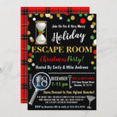 Uitnodiging kerstmis Escape Room (Voorkant / Achterkant)