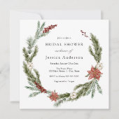 Uitnodiging kerstwinterbridal (Voorkant)