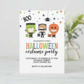 Uitnodiging Kinder Halloween Costume Party (Staand voorkant)