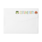 Uitnodiging Kinder Halloween Costume Party (Achterkant)