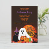 Uitnodiging Kinder Halloween Costume Party (Staand voorkant)