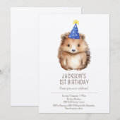 Uitnodiging kinderen verjaardag, eenvoudige schatt (Voorkant / Achterkant)