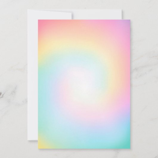 Uitnodiging Kleine Zeemeermin, Zeemeermin uitnodig (Achterkant)