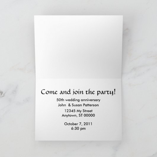 Uitnodiging - Kom en doe mee aan het feest! (Binnen)