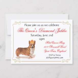 Uitnodiging koningin Diamond Jubilee