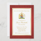 Uitnodiging koningin Elizabeth Elizabeth Diamond J (Achterkant)