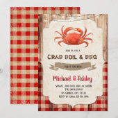 Uitnodiging krabbengala-partij (Voorkant / Achterkant)